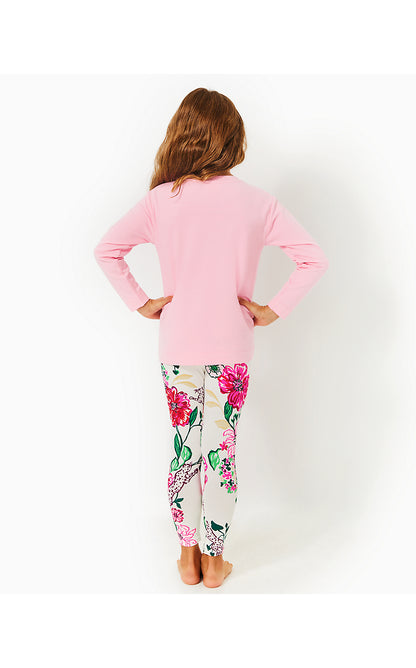 MINI BALLAD SWEATSHIRT, CONCH SHELL PINK HEARTS EMBELLISHMENT CHILDRENS