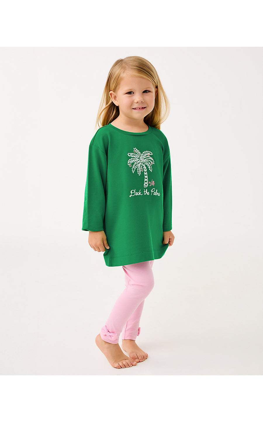 MINI BALLAD SWEATSHIRT, MULTI DECK THE PALMS EMBROIDERY CHILDRENS