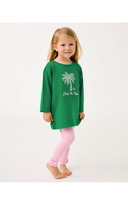 MINI BALLAD SWEATSHIRT, MULTI DECK THE PALMS EMBROIDERY CHILDRENS