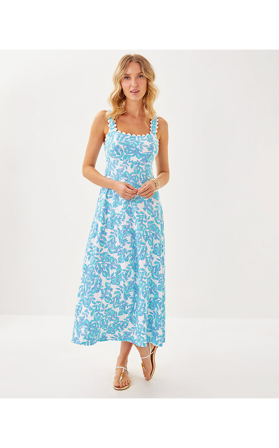 DWYER MIDI DRESS, JACARANDA BLUE SIMPLY THE ZEST