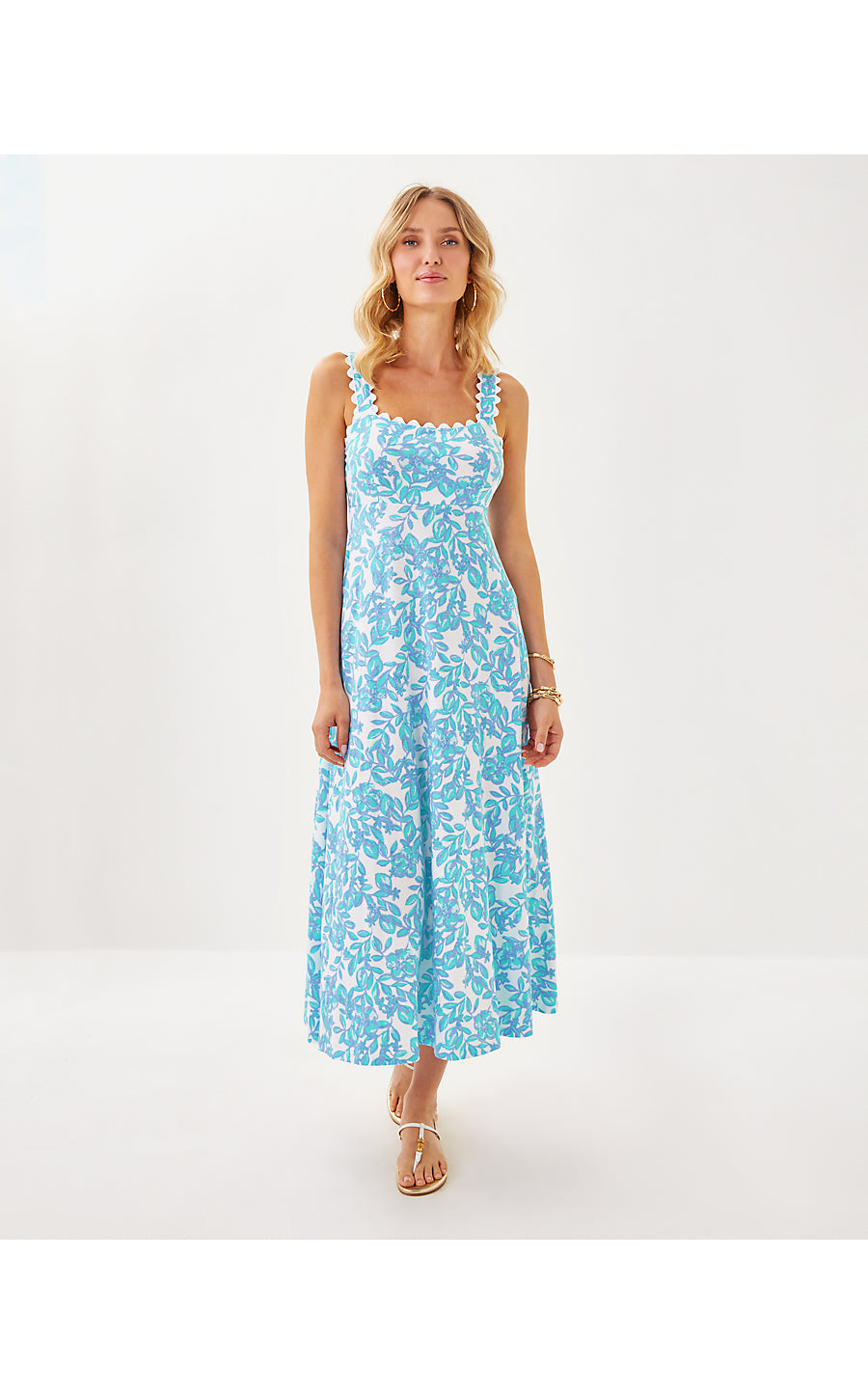 DWYER MIDI DRESS, JACARANDA BLUE SIMPLY THE ZEST
