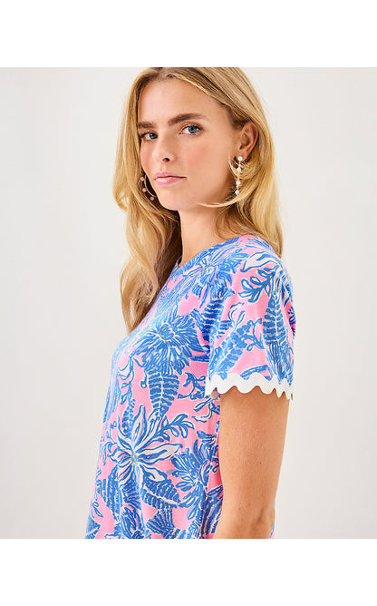 CODY SHORT SLEEVE DRESS, CONCH SHELL PINK UP SCALE