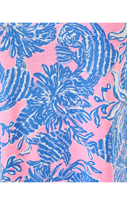 CODY SHORT SLEEVE DRESS, CONCH SHELL PINK UP SCALE