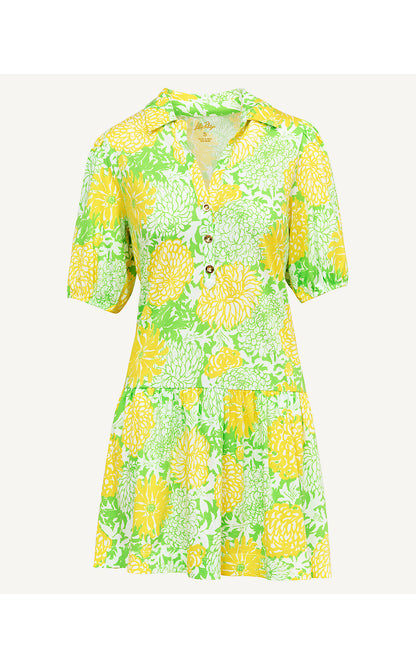 BINGLEY DRESS, CROCODILE GREEN MUMBO JUMBO