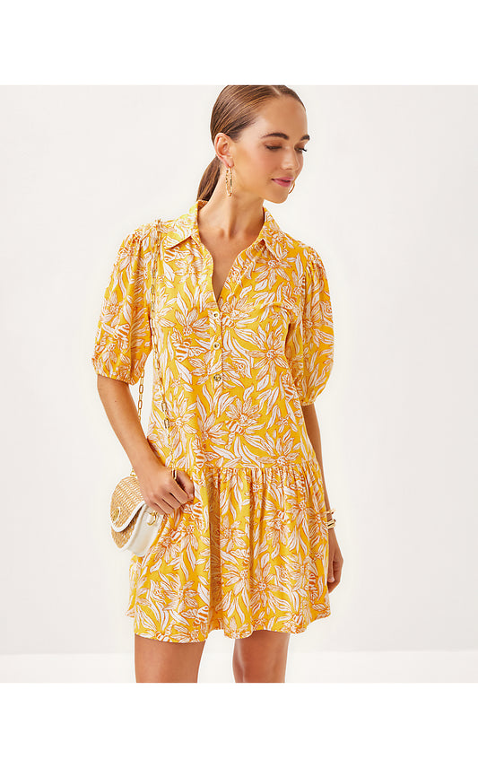 BINGLEY DRESS, HONEYCOMB HIDEAWAY HONEYCOMB