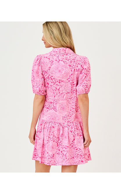 BINGLEY DRESS, PINK ASTER A ROSE BY ANY OTHER NAME