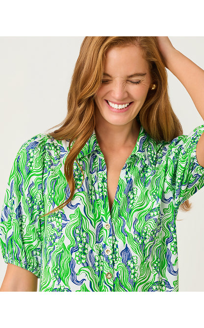 BINGLEY DRESS, PUTTING GREEN LILLY OF THE VALLEY