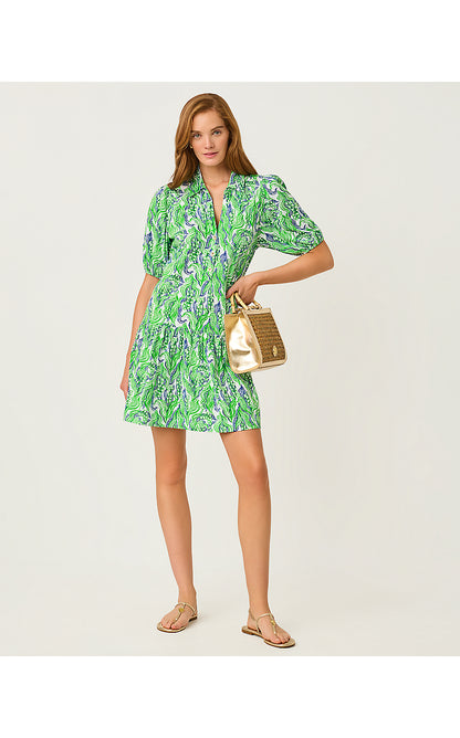 BINGLEY DRESS, PUTTING GREEN LILLY OF THE VALLEY
