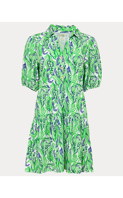 BINGLEY DRESS, PUTTING GREEN LILLY OF THE VALLEY