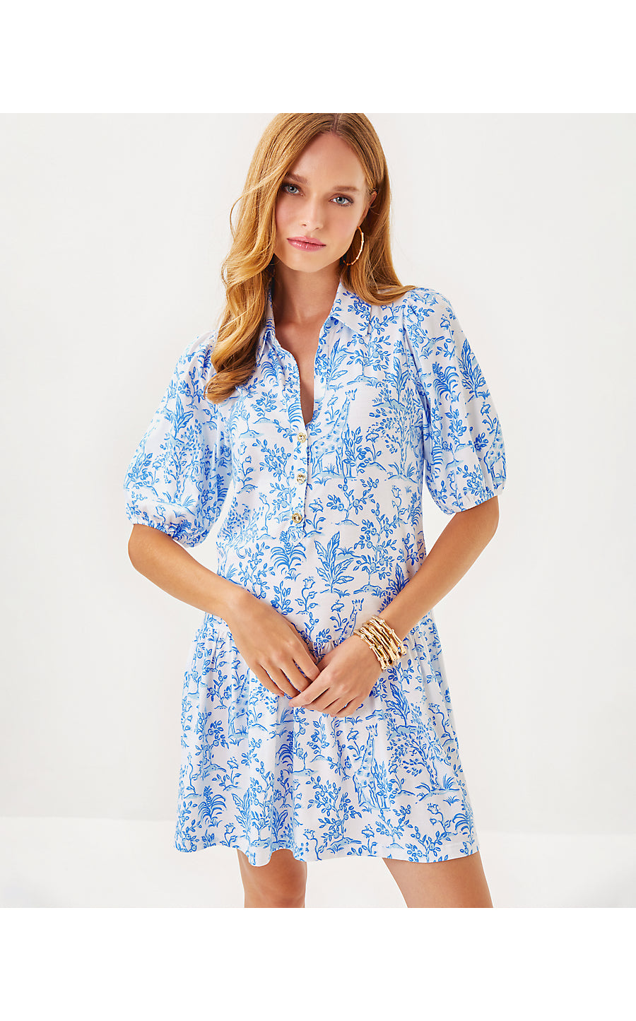 BINGLEY DRESS, RESORT WHITE TALL TALES