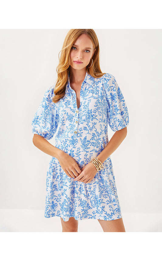 BINGLEY DRESS, RESORT WHITE TALL TALES