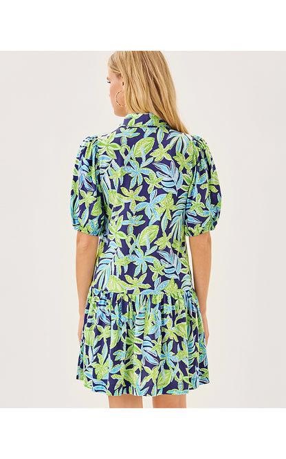 BINGLEY DRESS, SAPPHIRE POOL TROPICAL TANGO