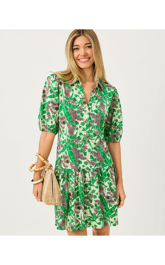 BINGLEY DRESS, VANILLA SPICE HIDE AND LEAF