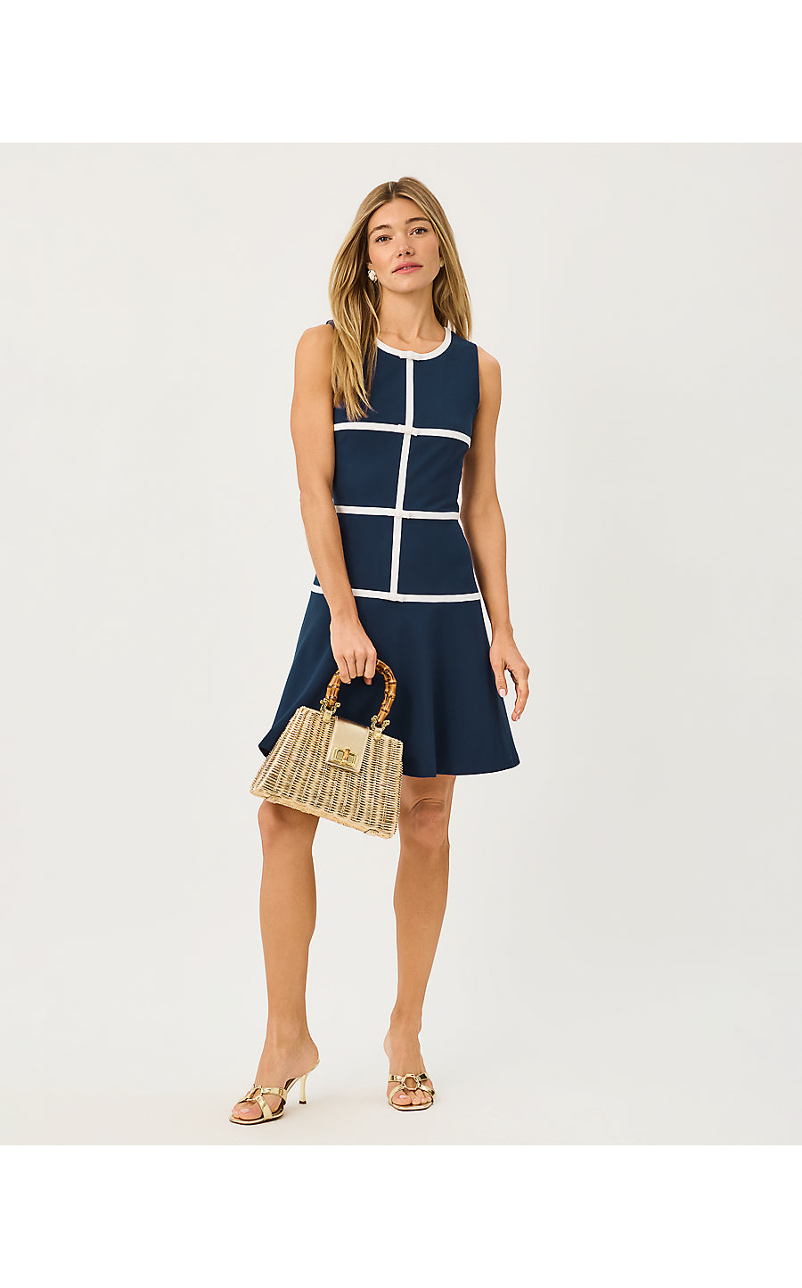 CLANCIE DRESS, LOW TIDE NAVY