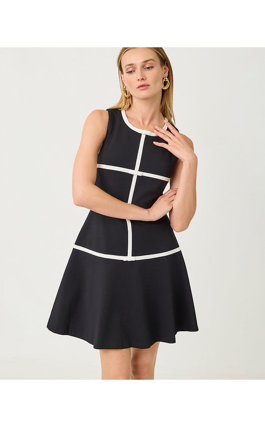 CLANCIE DRESS, NOIR