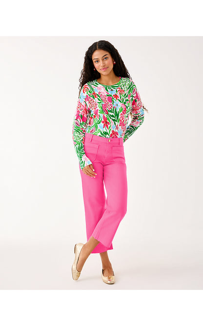 SALIMA SWEATER, MULTI GLOWING GARDENS