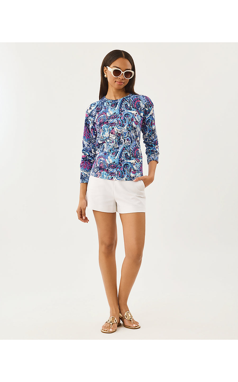 SALIMA SWEATER, MULTI PAISLEY PARADE SWEATER