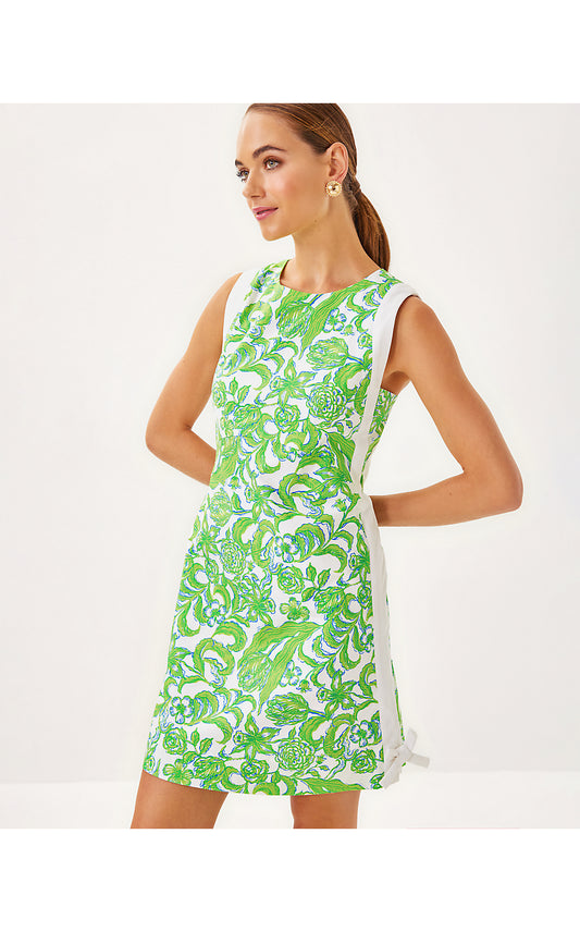 BECKLER STRETCH SHIFT, RESORT WHITE DAFFODIL HILL