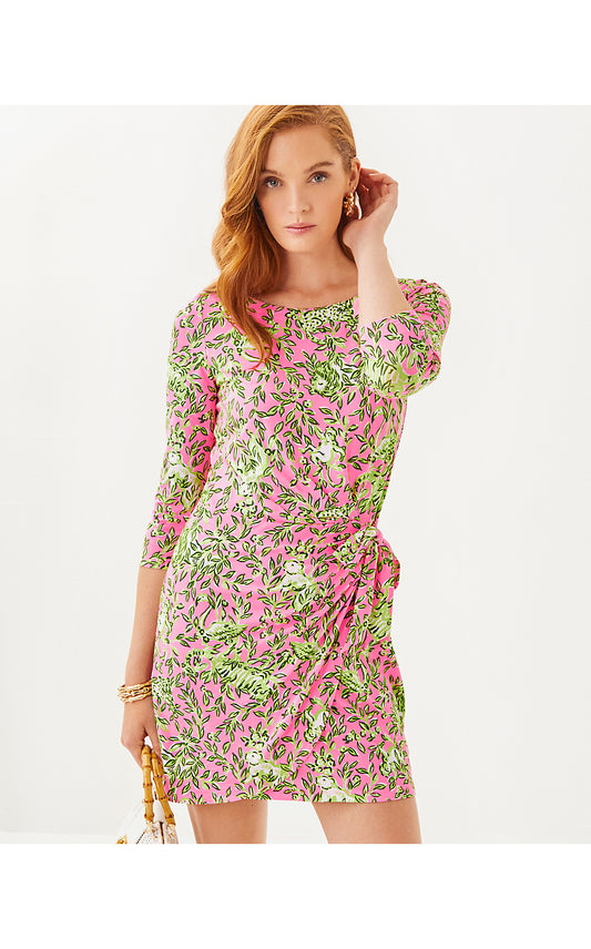 BLAISE 3/4 SLEEVE ROMPER, ROUSSEAU PINK MANE CHARACTER ENERGY
