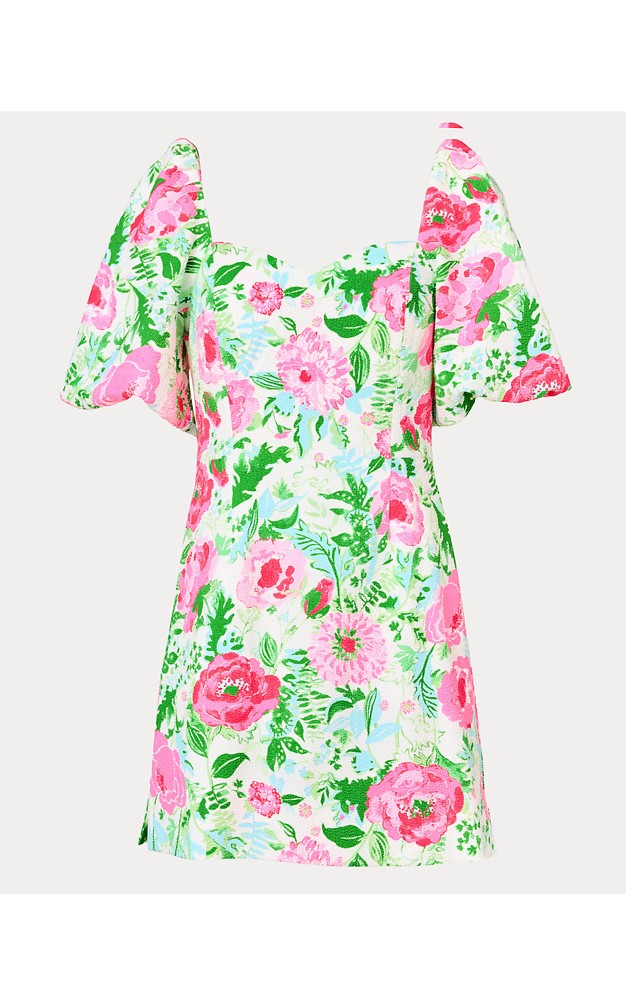 JUSTINA SKIRTED ROMPER, MULTI POPPY PARTY