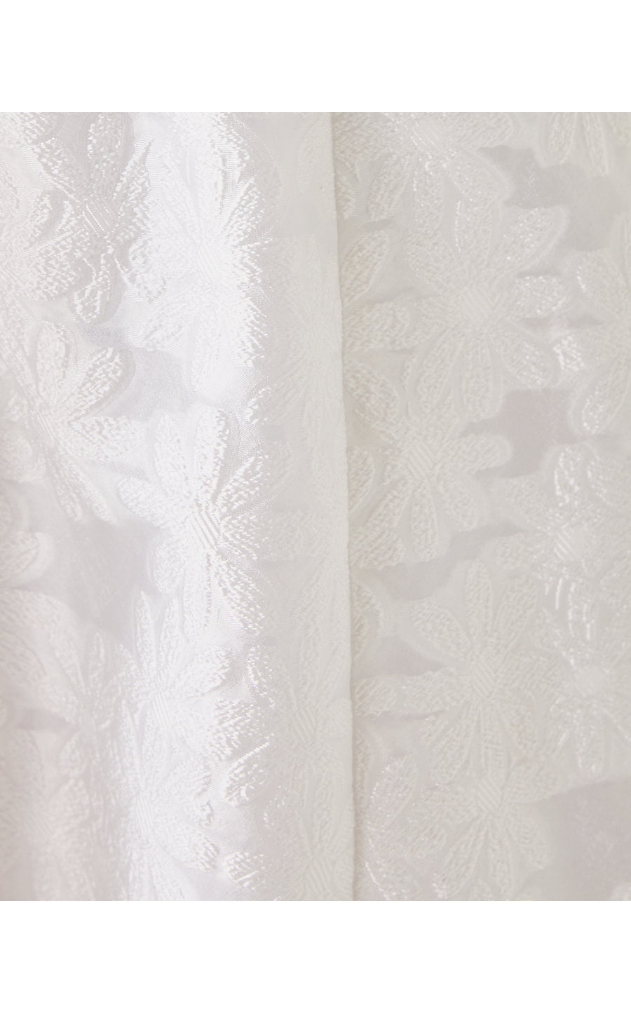 TAZIE DRESS, RESORT WHITE PEONY BLOOM ORGANZA JACQUARD