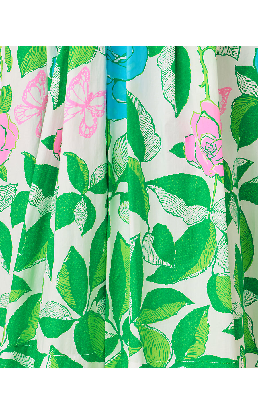 KENNI MIDI DRESS, MULTI ROSE BUD ENGINEERED WOVEN DRESS