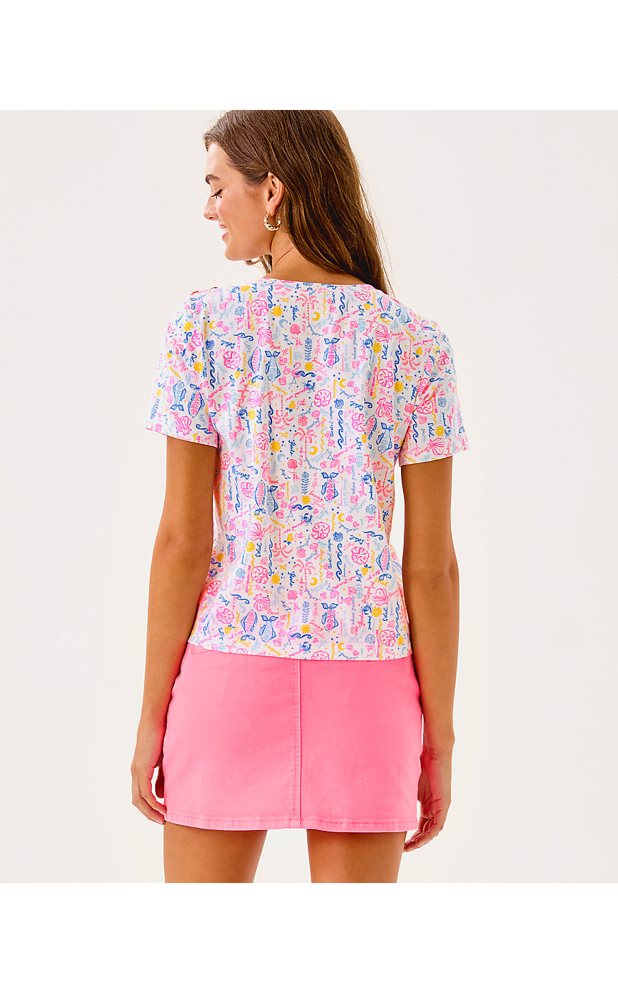 BARRETO KNIT TOP, MULTI SUMMER SERENADE