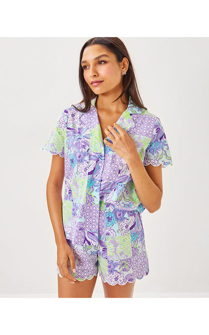 BISCAYNE PJ SHORT, MULTI JUICY STORY PATCH