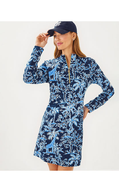 ASHLEE DRESS, LOW TIDE NAVY TALL TALES