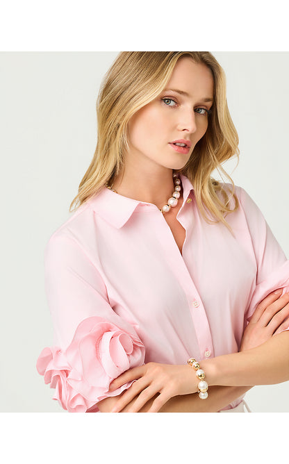 THE FLOWER LILLY SHIRT, PINK MUSE