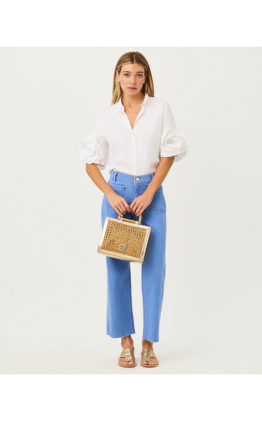THE FLOWER LILLY SHIRT, RESORT WHITE