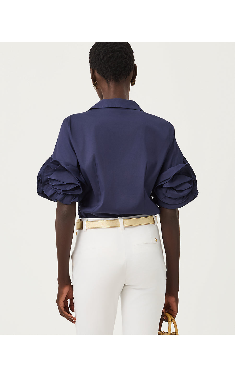 THE FLOWER LILLY SHIRT, TRUE NAVY