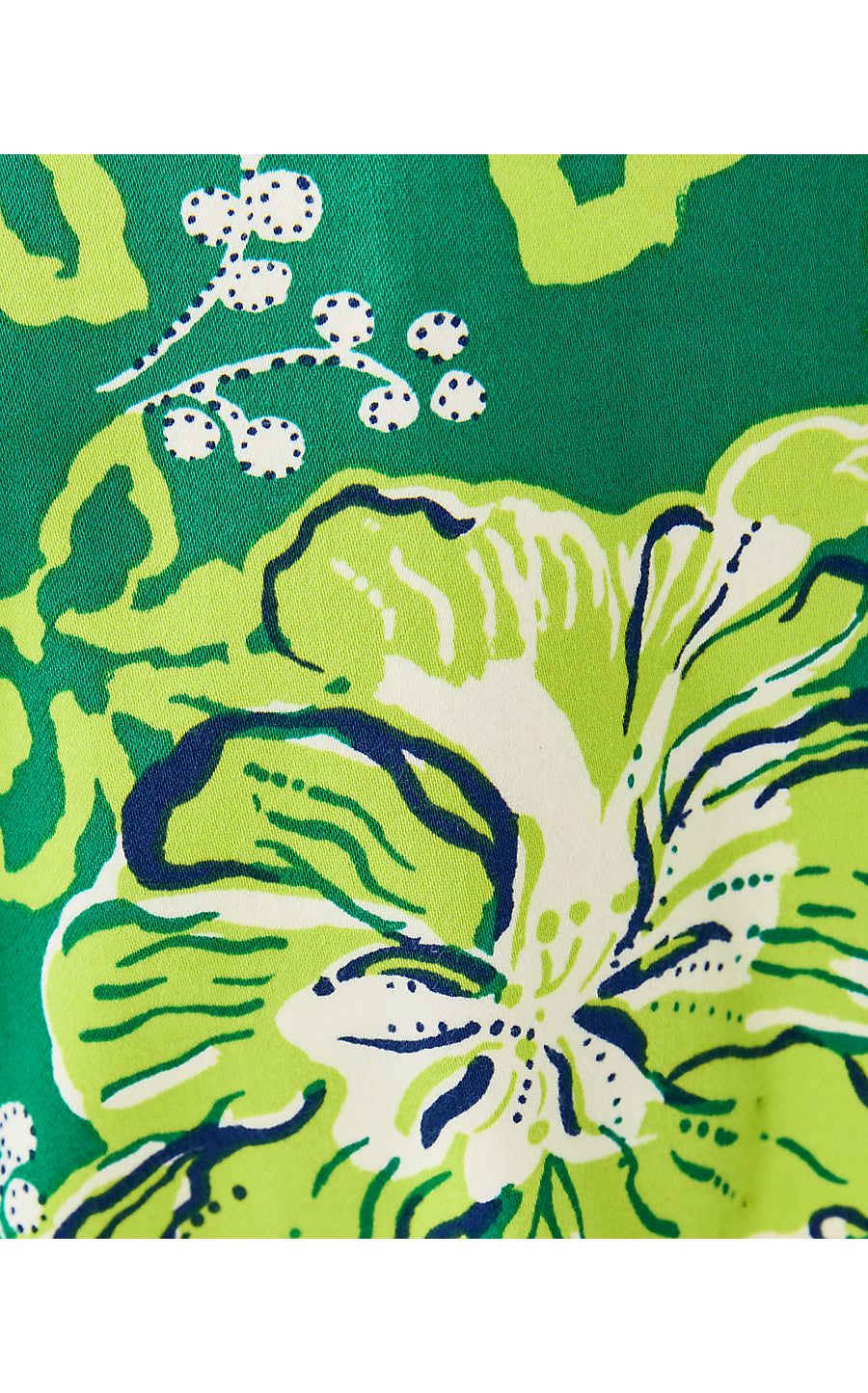 THE SHORT SLEEVED LILLY SHIFT, FIDDLE LEAF GREEN ONCE AND FLORAL