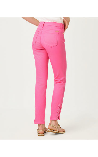 SOUTH OCEAN HIGH RISE SKINNY JEAN, CHERRY BLOSSOM PINK