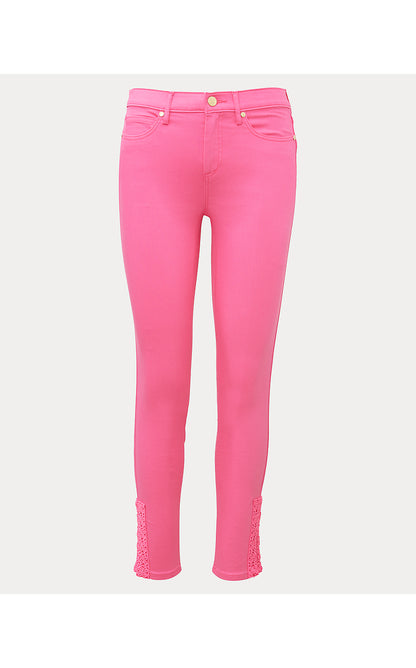 SOUTH OCEAN HIGH RISE SKINNY JEAN, CHERRY BLOSSOM PINK