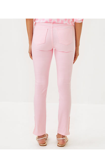 SOUTH OCEAN HIGH RISE SKINNY JEAN, PINK MUSE