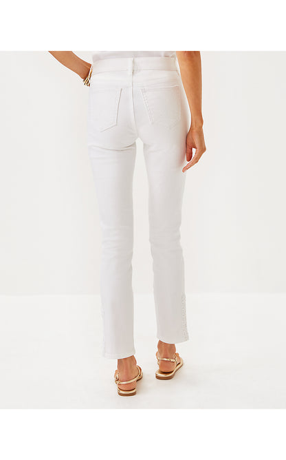 SOUTH OCEAN HIGH RISE SKINNY JEAN, RESORT WHITE