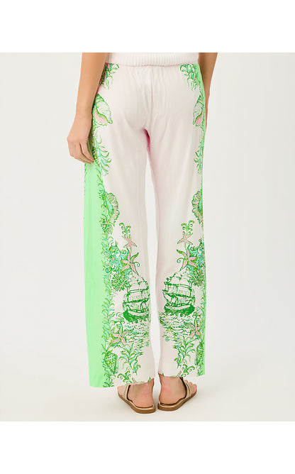 BAL HARBOUR STRETCH PALAZZO PANT, RESORT WHITE SHIP TO SHORE ENGINEERED PANT