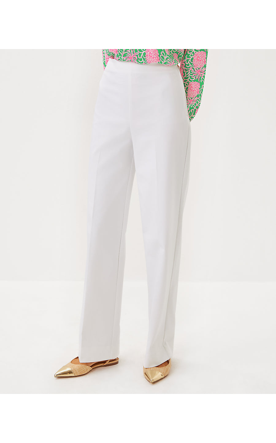ELLAMARIE STRETCH PANT, RESORT WHITE