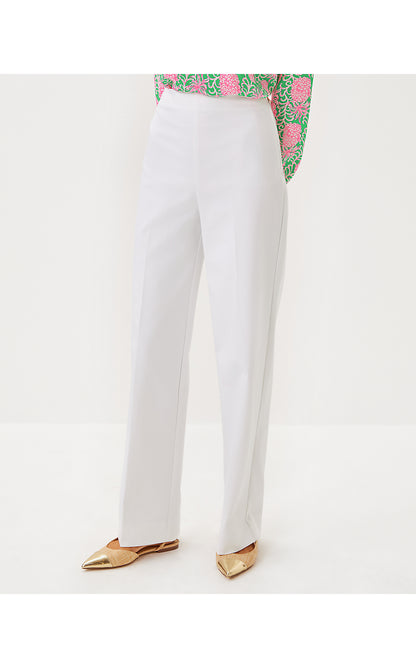 ELLAMARIE STRETCH PANT, RESORT WHITE