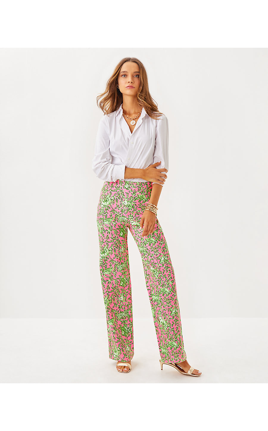 ELLAMARIE STRETCH PANT, ROUSSEAU PINK MANE CHARACTER ENERGY