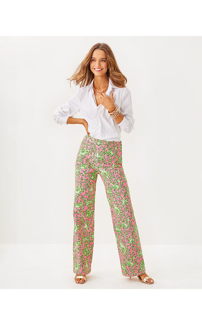 ELLAMARIE STRETCH PANT, ROUSSEAU PINK MANE CHARACTER ENERGY