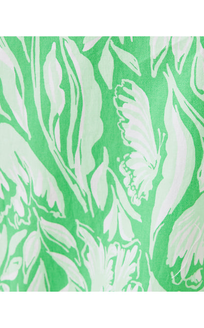 MANDALAY CROP PANT, FAUNA GREEN TULIP TO TANGO