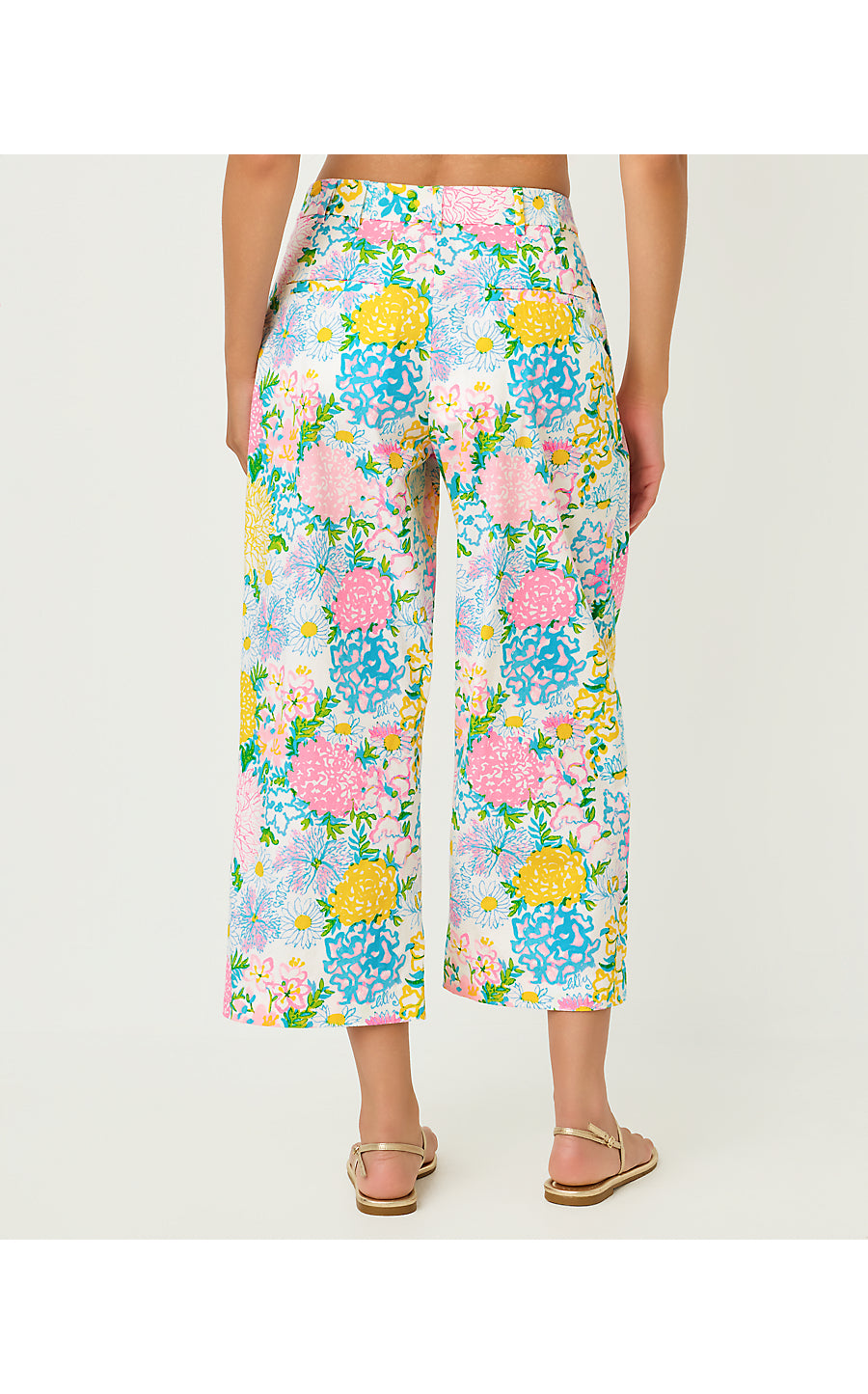 MANDALAY CROP PANT, MULTI LILLY GARDEN