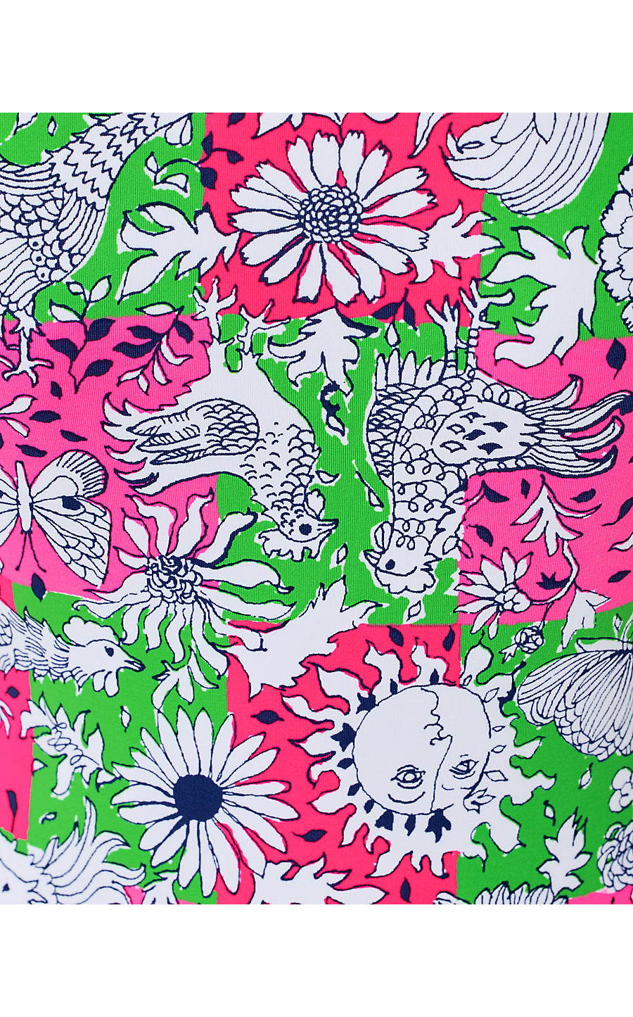 DENNING RASHGUARD UPF 50+, CHERRY BLOSSOM PINK LIL CHICKEN CHECK