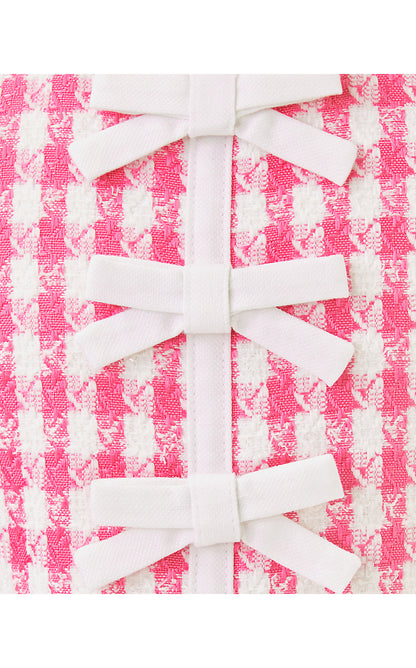 MINI ARIA SHIFT, ROUSSEAU PINK CHARMING CHECK BOUCLE