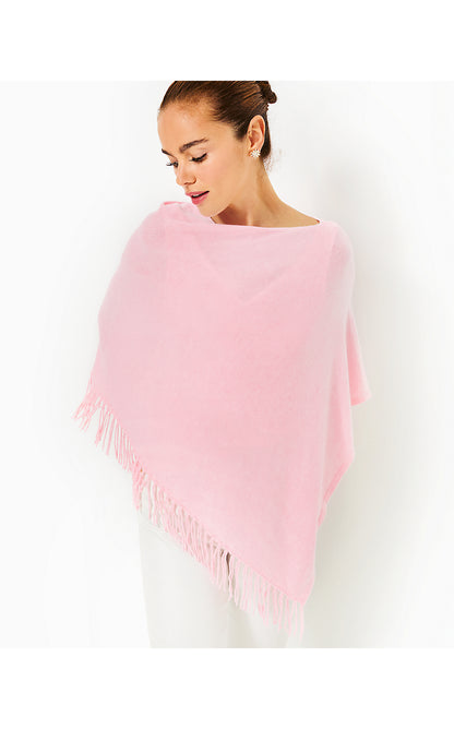 GATO PONCHO, HEATHERED CONCH SHELL PINK