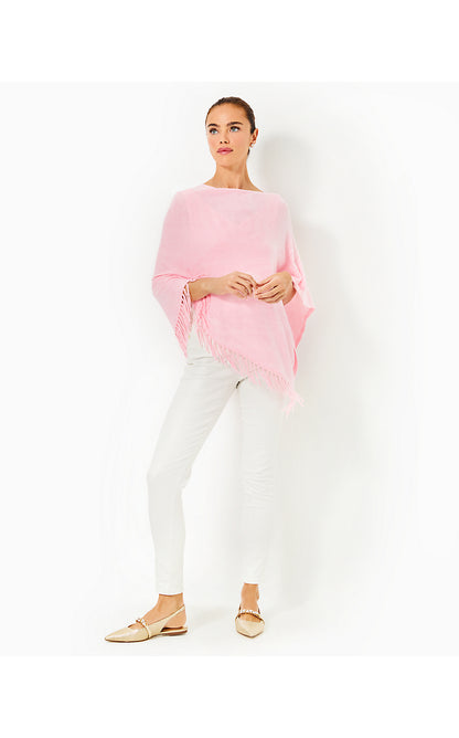 GATO PONCHO, HEATHERED CONCH SHELL PINK