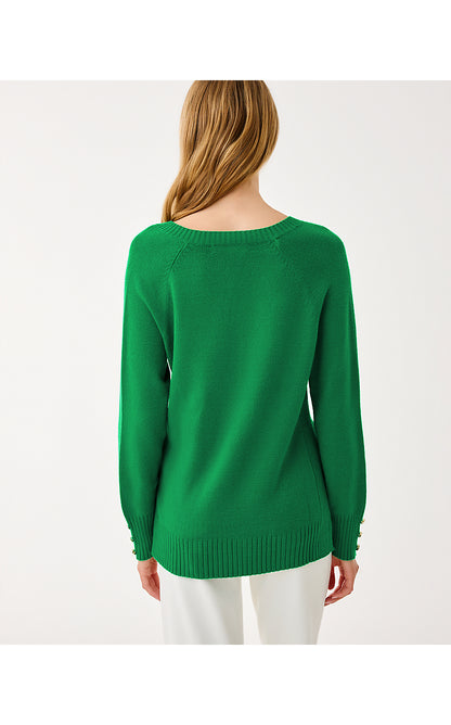KAYCEE SWEATER, FIDDLE LEAF GREEN