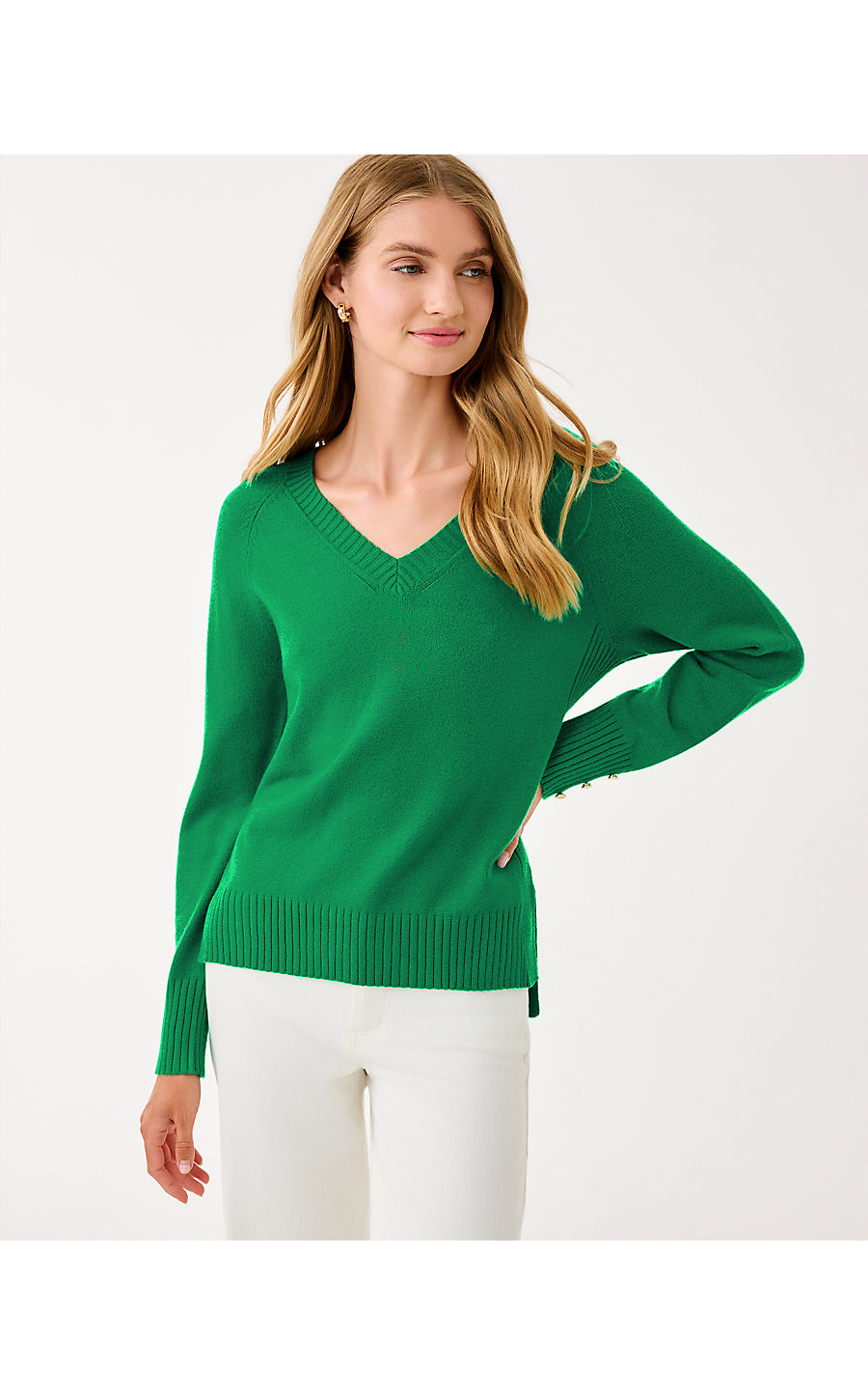 KAYCEE SWEATER, FIDDLE LEAF GREEN